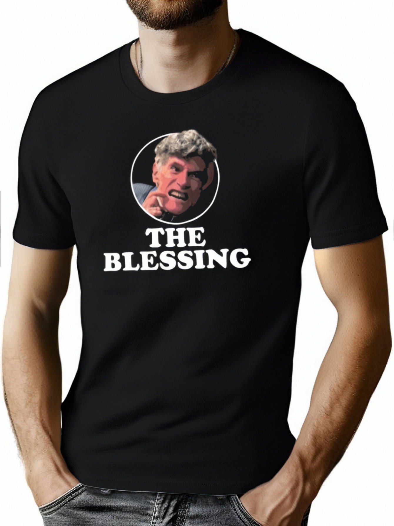 thumbnail image 1 of THE BLESSING Christmas Vacation Uncle Lewis Movie Short-Sleeve Unisex T-Shirt, 1 of 6