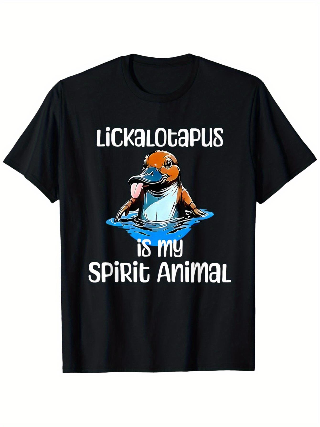 thumbnail image 2 of Funny Lickalotopus is My Spirit Animal Funny Platypus Humor T-Shirt, 2 of 7