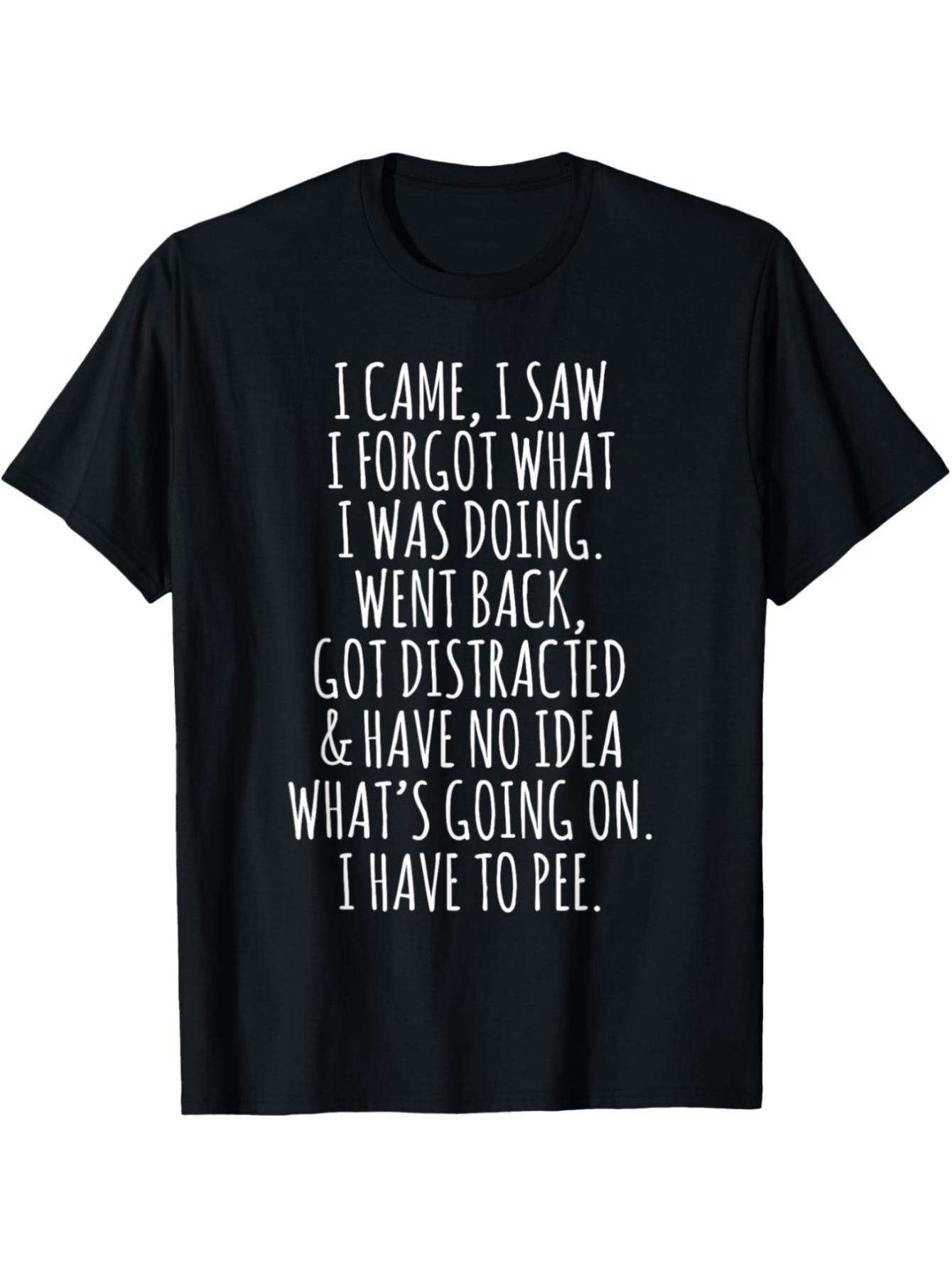thumbnail image 2 of Funny Senior Citizen T-Shirt - I Came I Saw I Forgot, Humorous, Comfortable, Soft Cotton for Casual Wear, 2 of 6
