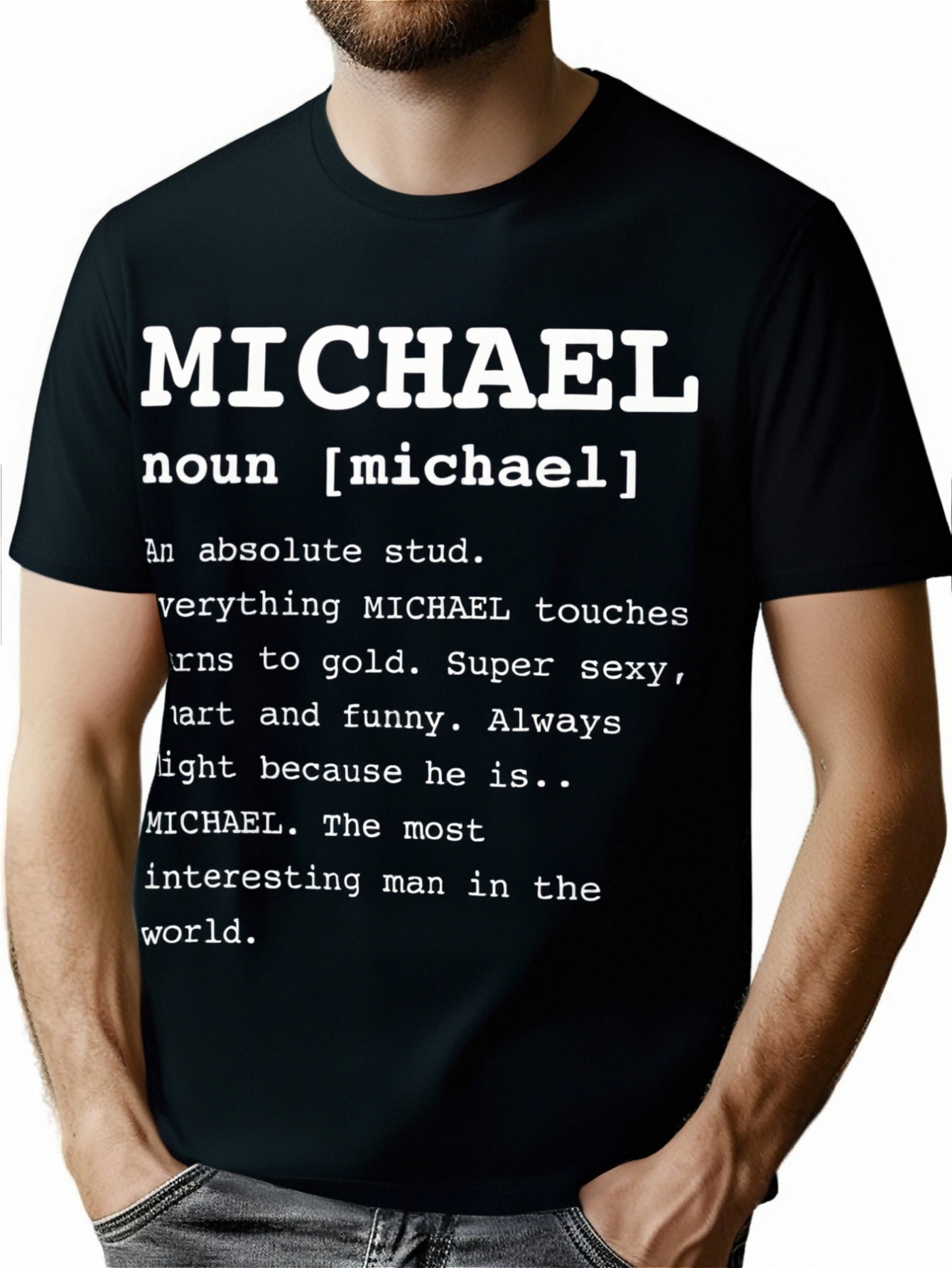 thumbnail image 1 of Mike's Humor: Men's Funny Michael T-Shirt - Perfect for Anyone Named Mike, Casual & Outdoor Wear, Cotton Blend, Breathable & Stretchy Fabric, 1 of 6