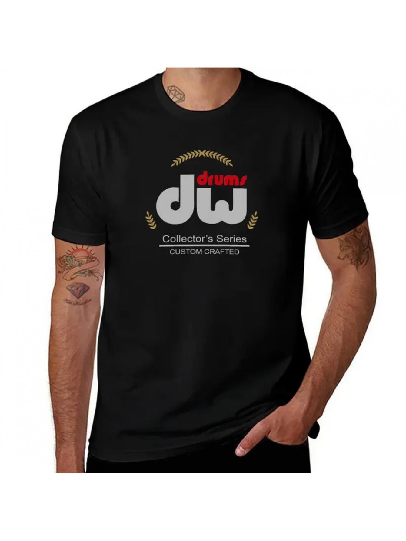 thumbnail image 1 of DW Drums Collector'S Series Graphic T-Shirt, Casual Crew Neck, Chiffon Knit Fabric, Medium Stretch, Regular Fit, with Printed Pattern, for Men, All-Season Top, 1 of 5