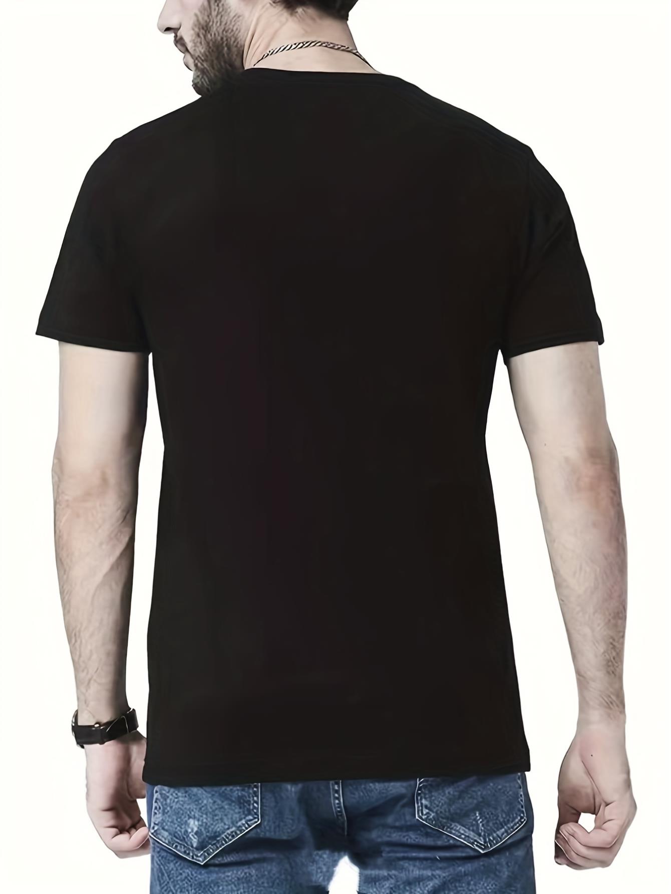 thumbnail image 2 of Men's Graphic Tees, Comfy Stretch Breathable T-shirts For Summer, Oversized Loose Men's Clothings, 2 of 5