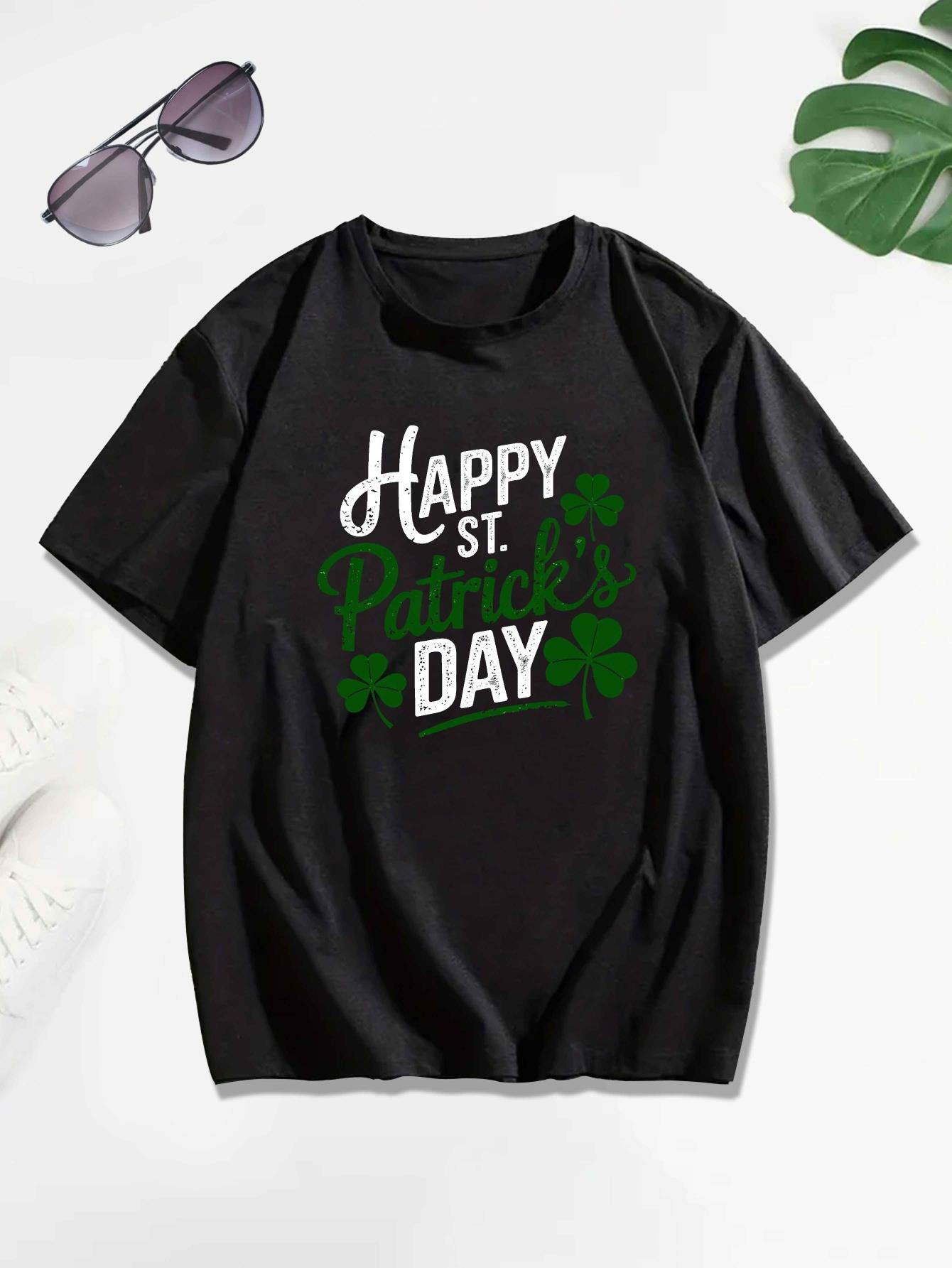 thumbnail image 3 of [Summer St. Patrick's Day Tee] St. Patrick's Day Men's T-Shirt - Breathable Polyester, Casual Short Sleeve, Crew Neck, Machine Washable - Summer Essential, 3 of 5