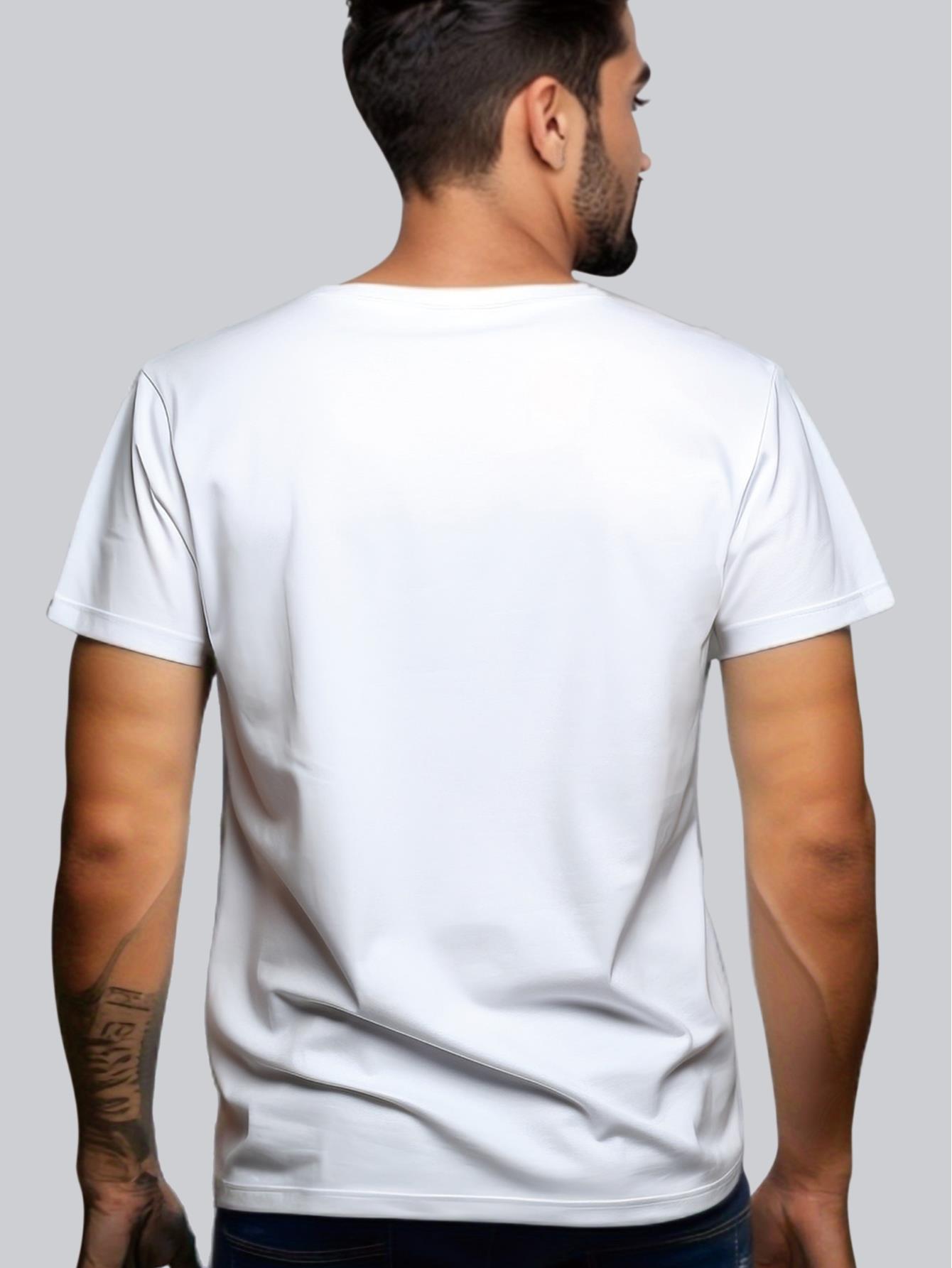 thumbnail image 3 of St. Patrick's Day Clover Print Men's Casual Crew Neck Pullovers Short Sleeve T-shirt For Spring And Summer, Fashion Pattern Crew Neck Tees For Men, 3 of 7