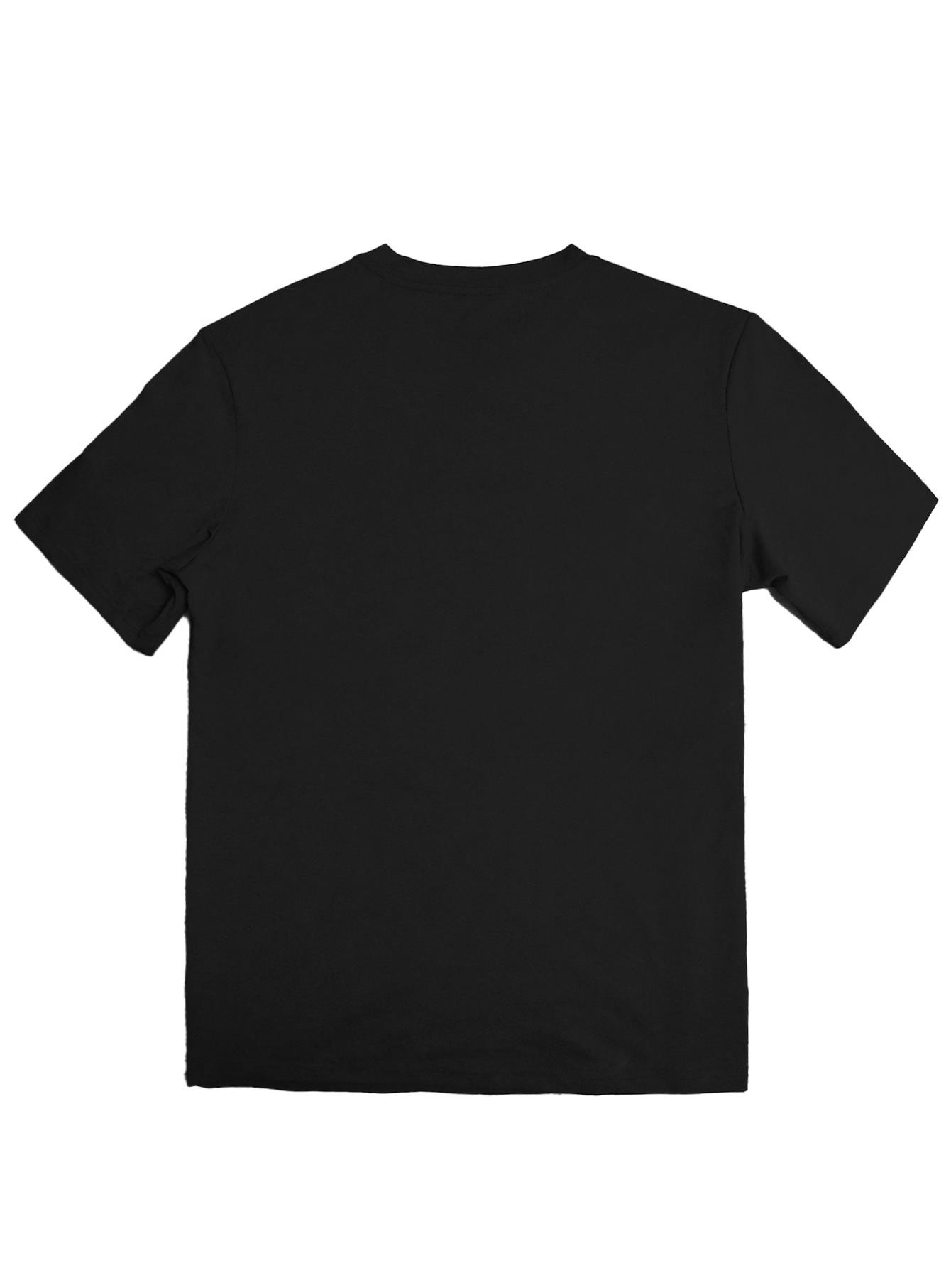 thumbnail image 2 of Men's St. Patrick's Day "Let the Shenanigans Begin" Print Crew Neck Short Sleeve T-Shirt, 100% Polyester Knit Fabric, Geometric Pattern, Regular Fit, Lightweight Summer Top, Dark Navy Blue, 2 of 4