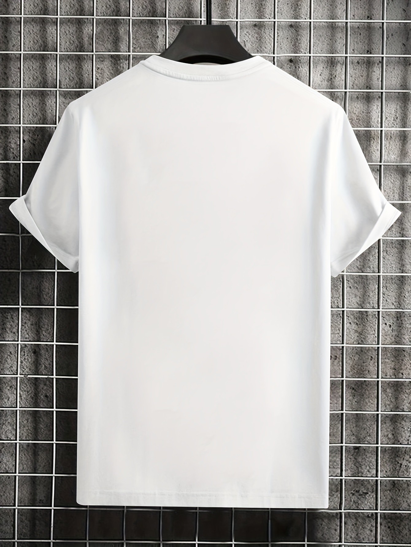 thumbnail image 2 of Simple Gesture Printed, Men's Casual Trendy Fashion Crew Neck T-shirt For Summer And Spring, 2 of 4
