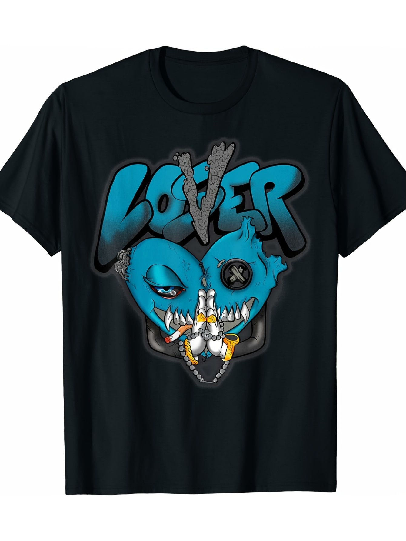 thumbnail image 1 of Matching Heart Praying Funny Apparel Men Women T-Shirt, 1 of 5