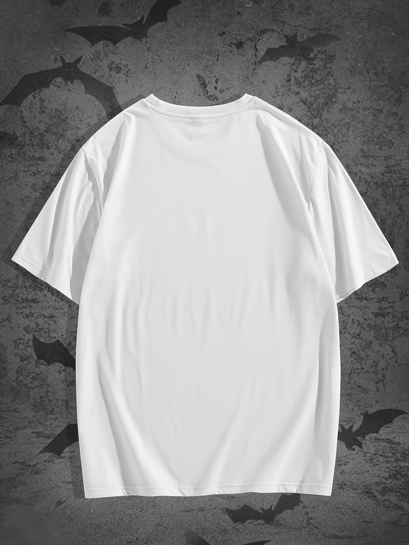thumbnail image 2 of MY WORLD Lightning Skull Print Men's Fashion Comfy Breathable T-Shirt, New Casual Round Neck Short Sleeve Tee for Spring Summer Holiday Leisure Vacation Men's Clothing As Gift, 2 of 4