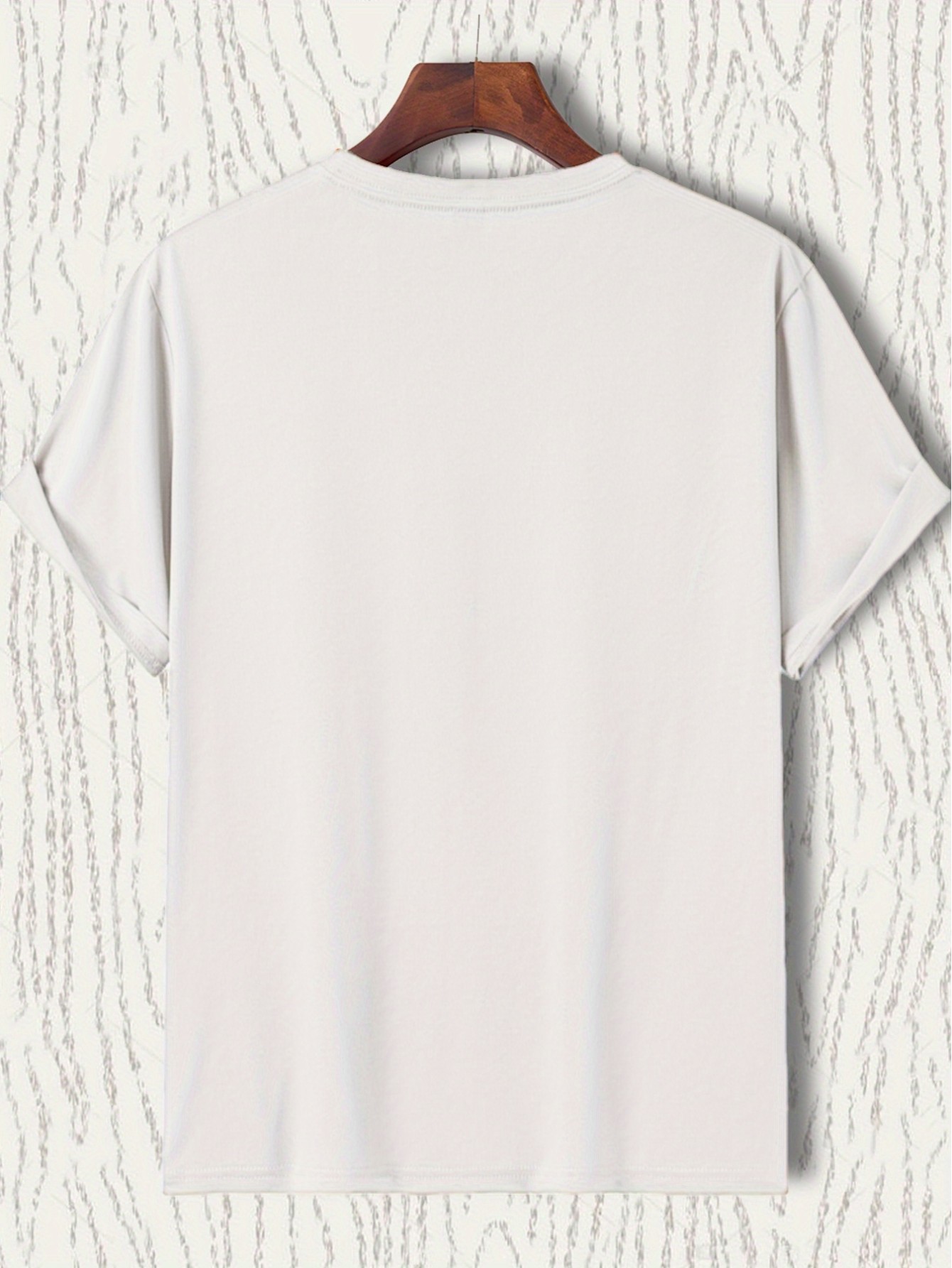 thumbnail image 2 of Polyester Slight Stretch Crew Neck Fishing Theme Casual T-Shirt with Rodfather Print for Men - Summer Wear, 2 of 5