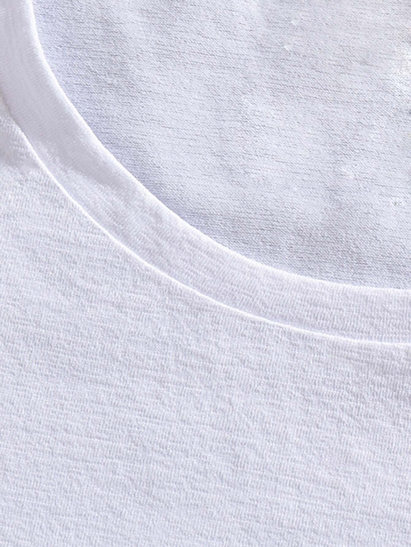 thumbnail image 3 of Men'S Casual Crew Neck T-Shirt with "I Never Question My Wife'S Choices Because I'm One of Them" Print, Slight Stretch, Regular Fit, Summer Short Sleeve Tee - Geometric Pattern, 3 of 5
