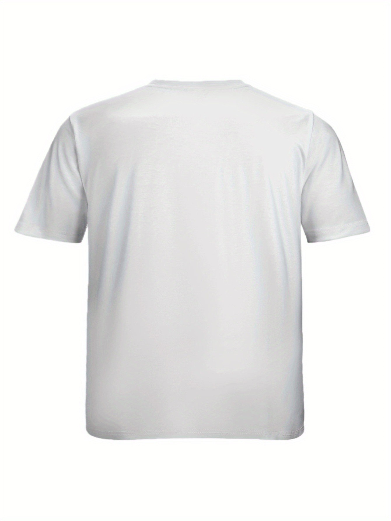 thumbnail image 2 of Men'S Casual Crew Neck T-Shirt with "Good Beer Good Times" Cartoon Print, Slight Stretch, Regular Fit, Summer Top, 2 of 5