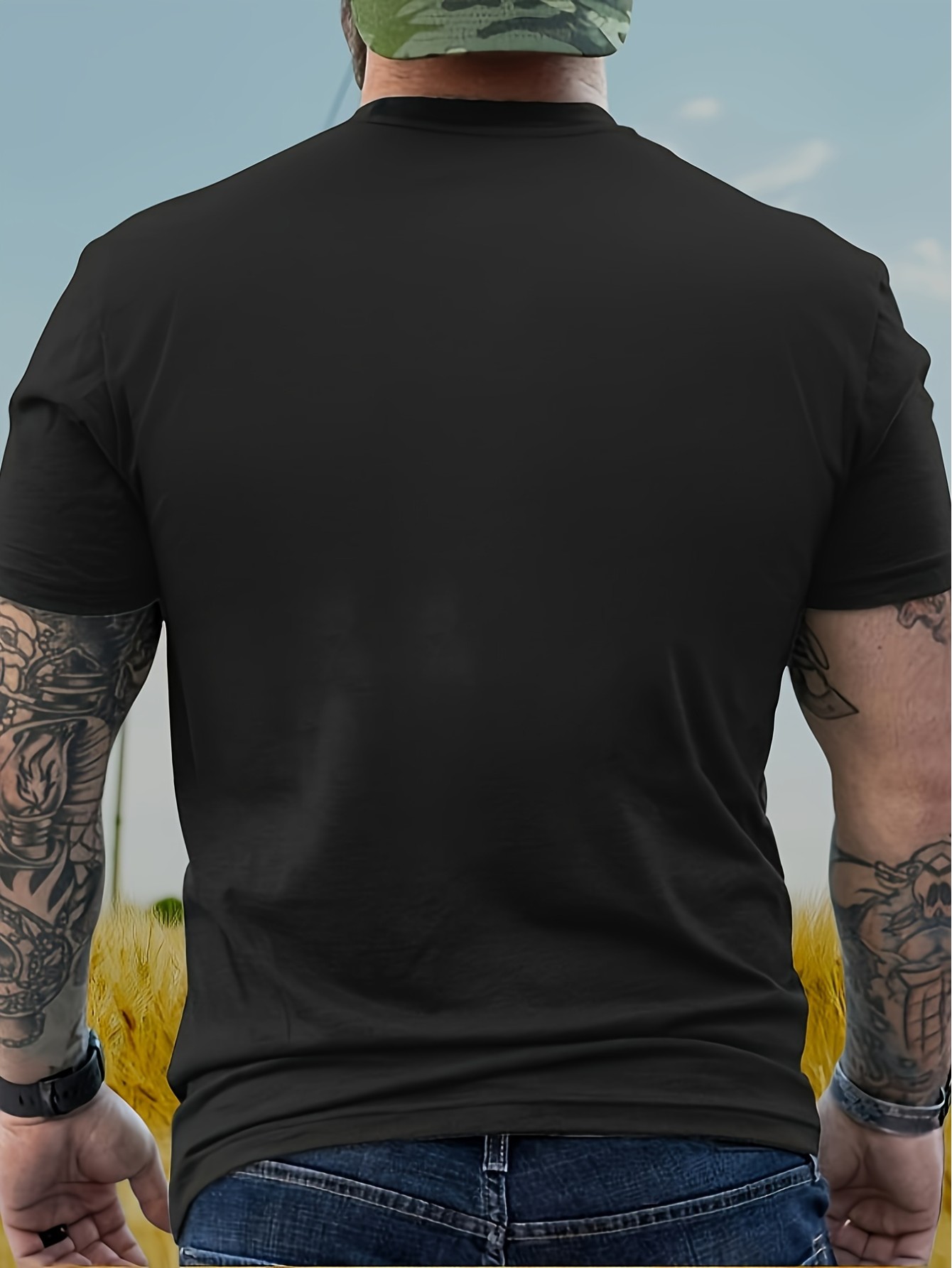 thumbnail image 2 of THERE IS POWER IN THE NAME OF JESUS Printed Men'S Round Neck Short-Sleeved Casual Fashion T-Shirt, 2 of 5