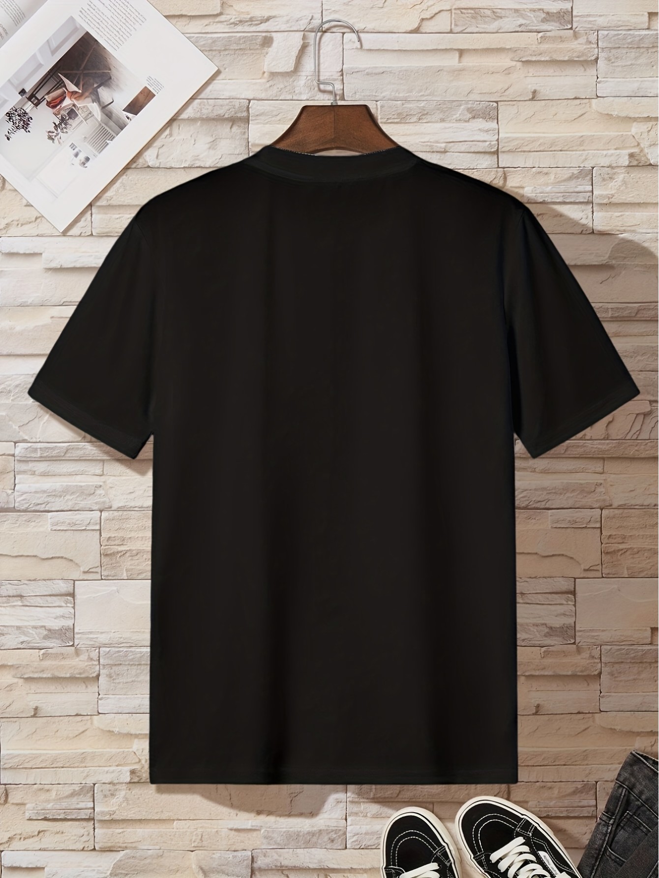 thumbnail image 2 of Stylish Bicycle Pattern Print Men's Comfy Chic T-shirt, Graphic Tee Men's Summer Outdoor Clothes, Men's Clothing, Tops For Men, Gift For Men, 2 of 3