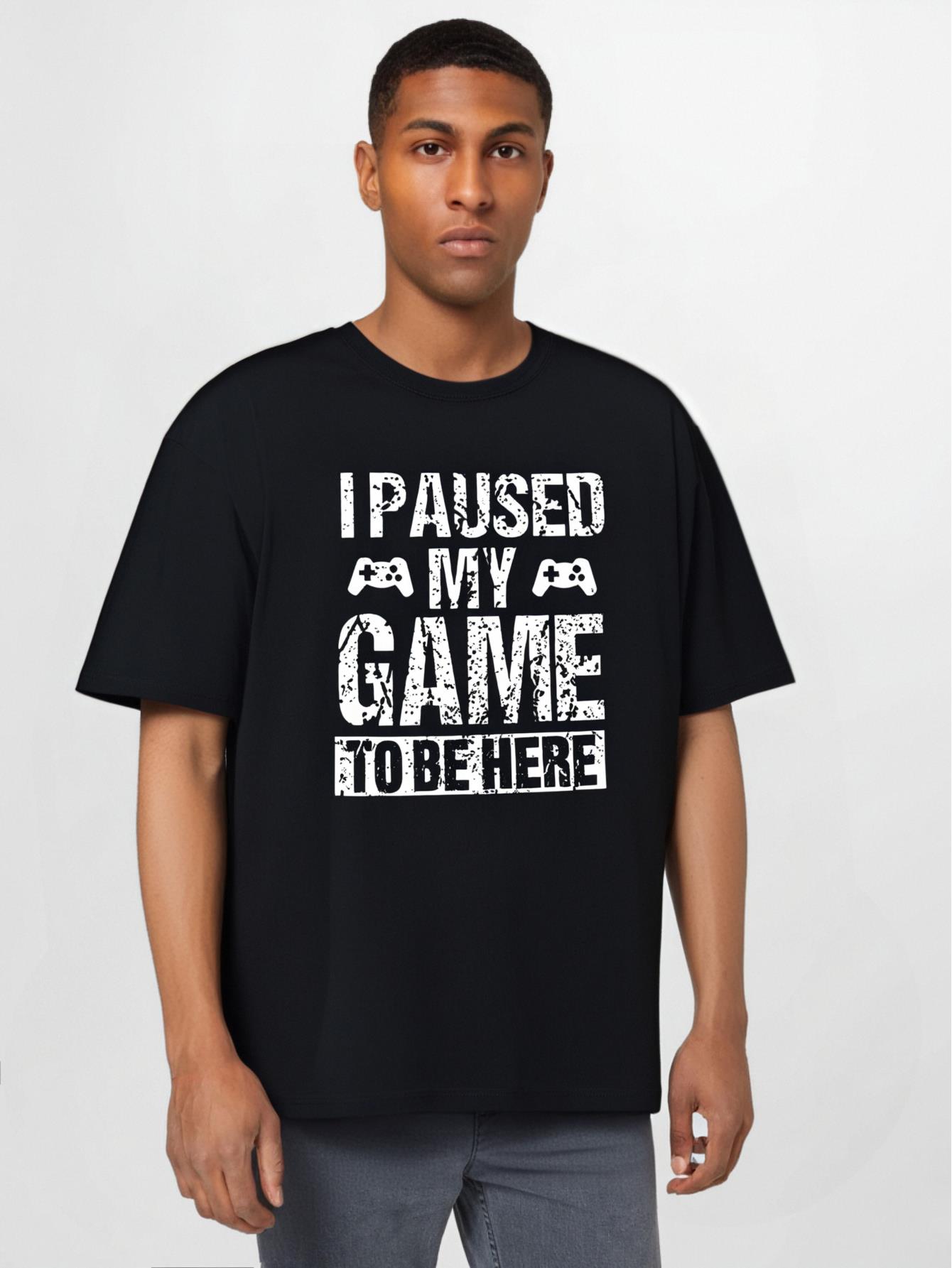 thumbnail image 1 of Men'S Casual Crew Neck T-Shirt with Geometric Print,Slight Stretch, Regular Fit, Summer Wear, 1 of 4