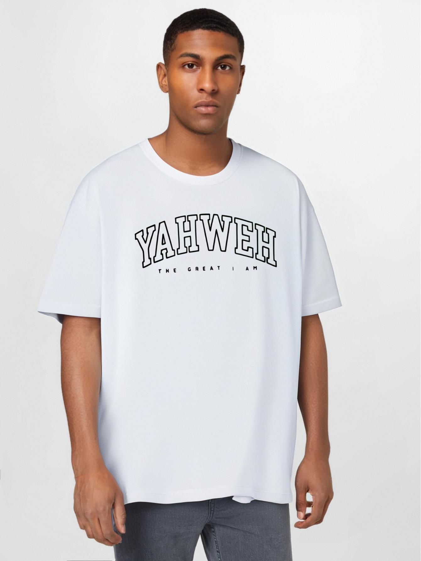 The Great I Am" Men's T-Shirt - Comfortable & Stretchy , Ideal for Summer Outdoor Activities
