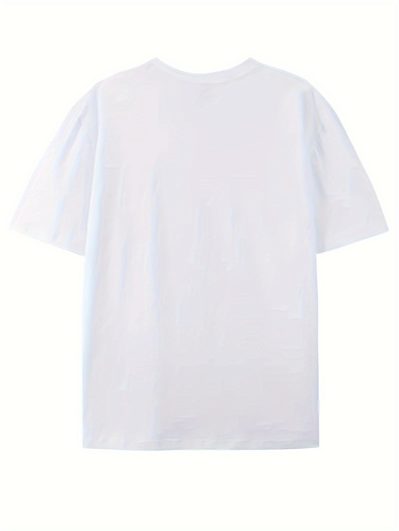 thumbnail image 3 of Shoulder "Rose" Pattern Printing 100% Cotton Casual Novel Men's T-shirt, Short-sleeved Summer Shirt, Comfortable Fit, Fashionable Street Style Round Neck T-shirt, Suitable For Daily And Outdoor., 3 of 8