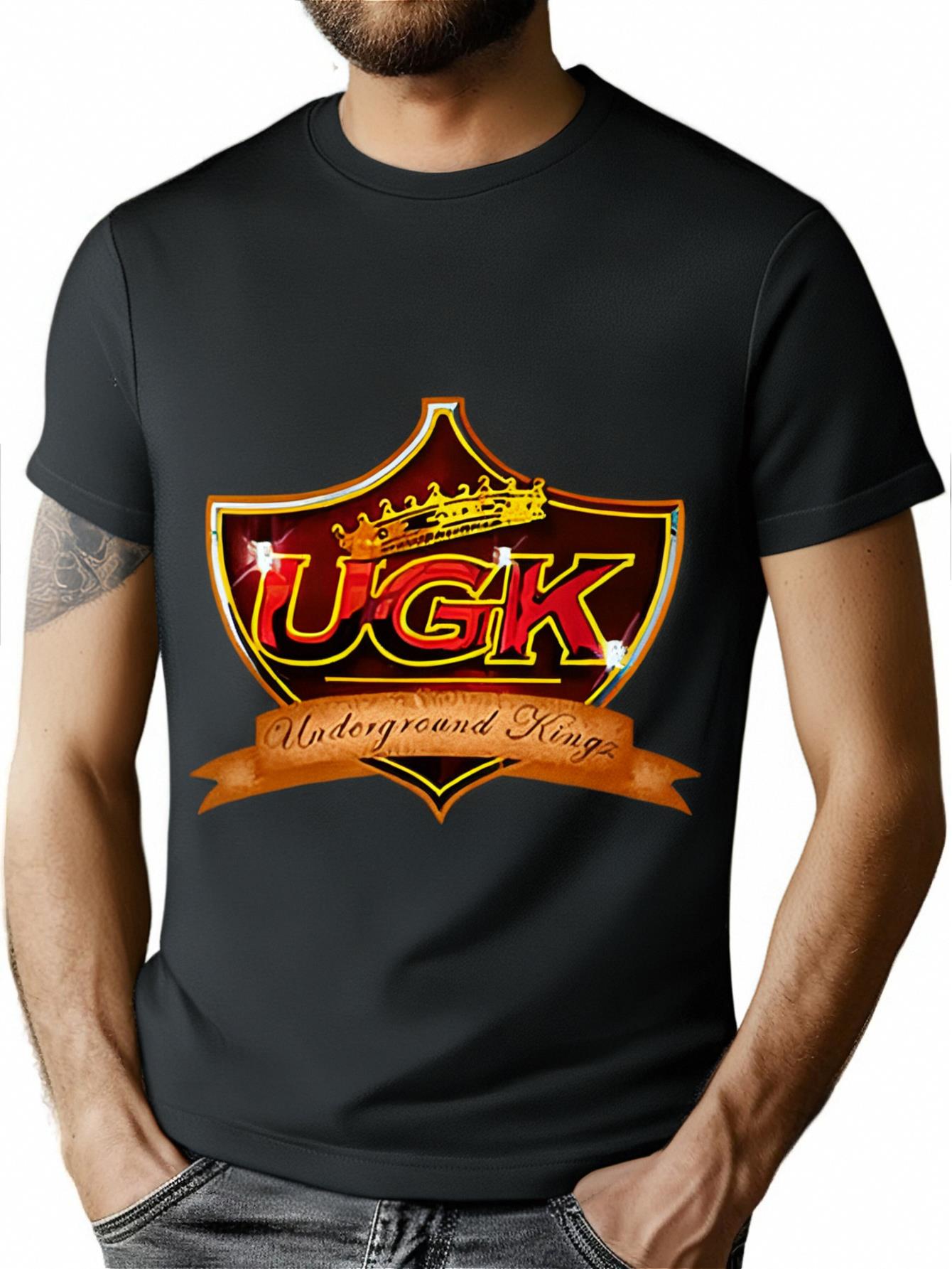 Ugk Underground Kingz - Ugk Underground Kingz - T-Shirt 338286 funny Men'S Short Sleeve Graphic T-shirt Collection black PR