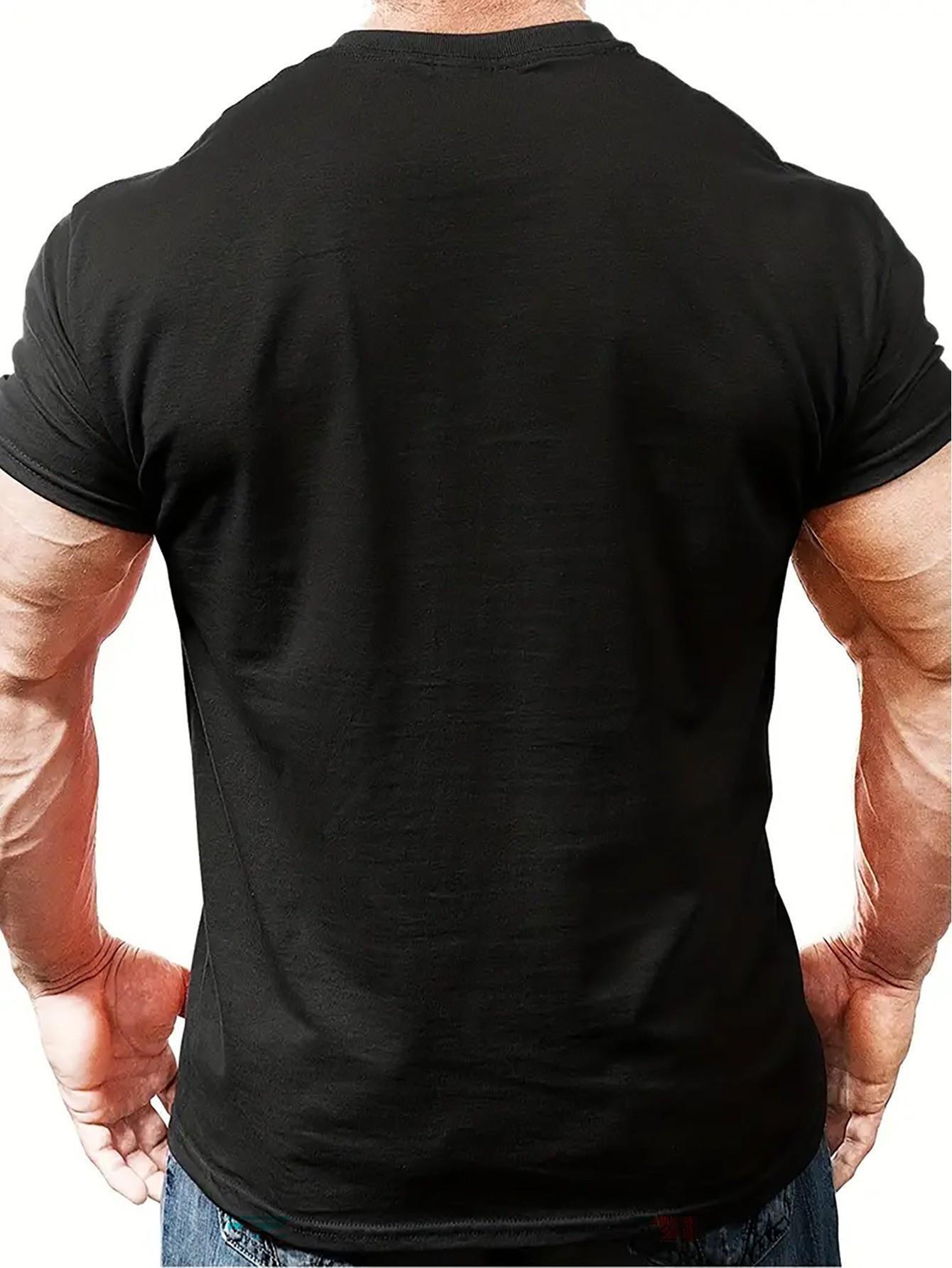 thumbnail image 3 of Men's Summer Casual T-Shirt with Basketball Print - Round Neck, Short Sleeve - Perfect for Daily Wear & Sports, 3 of 7