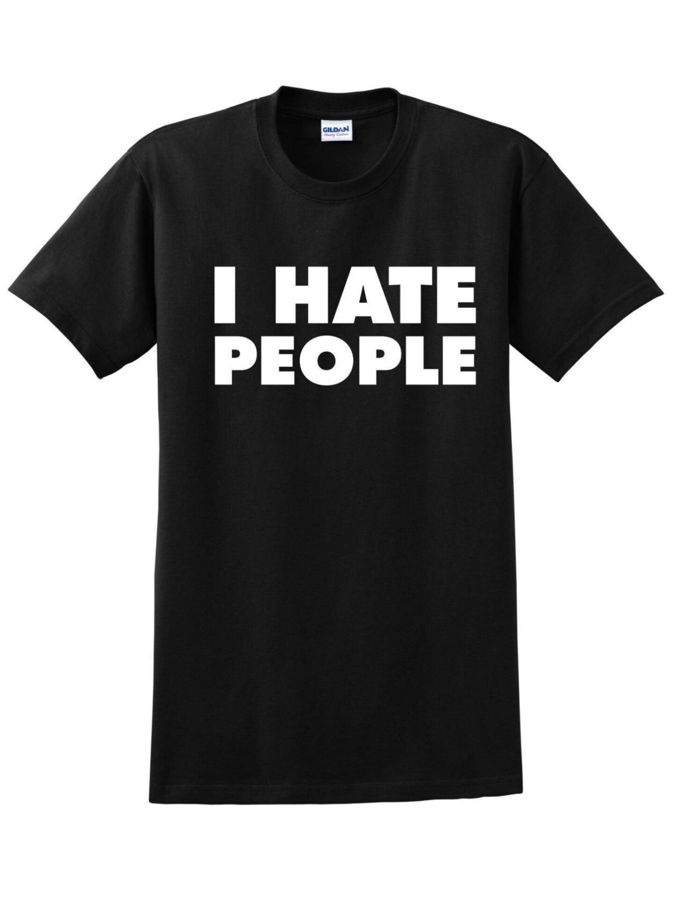 thumbnail image 2 of I Hate People" Funny T-Shirt for Men - Antisocial Humor, Perfect Holiday Gift, Breathable Cotton, Crew Neck, Short Sleeve, Sizes S-3XL, Ideal for Casual Outings & Sports, 2 of 6