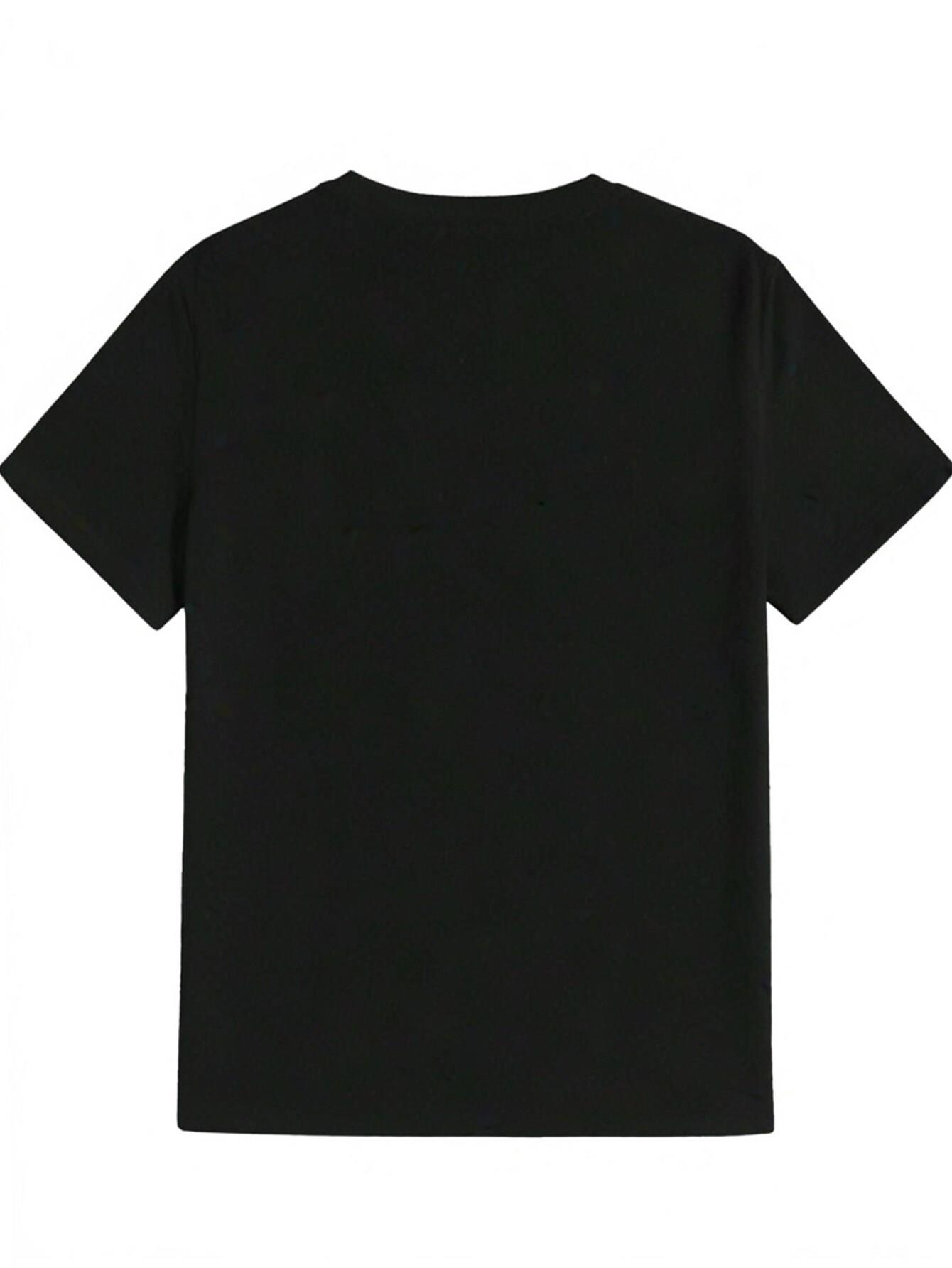 thumbnail image 3 of T-Shirt Vintage pour Homme avec Graphique d'Horreur - Polyester Noir, Manches Courtes, Col Rond, Lavable en Machine, Imprimé de Crâne d'Humour Noir, Cadeau d'Été Idéal pour Lui, 3 of 6