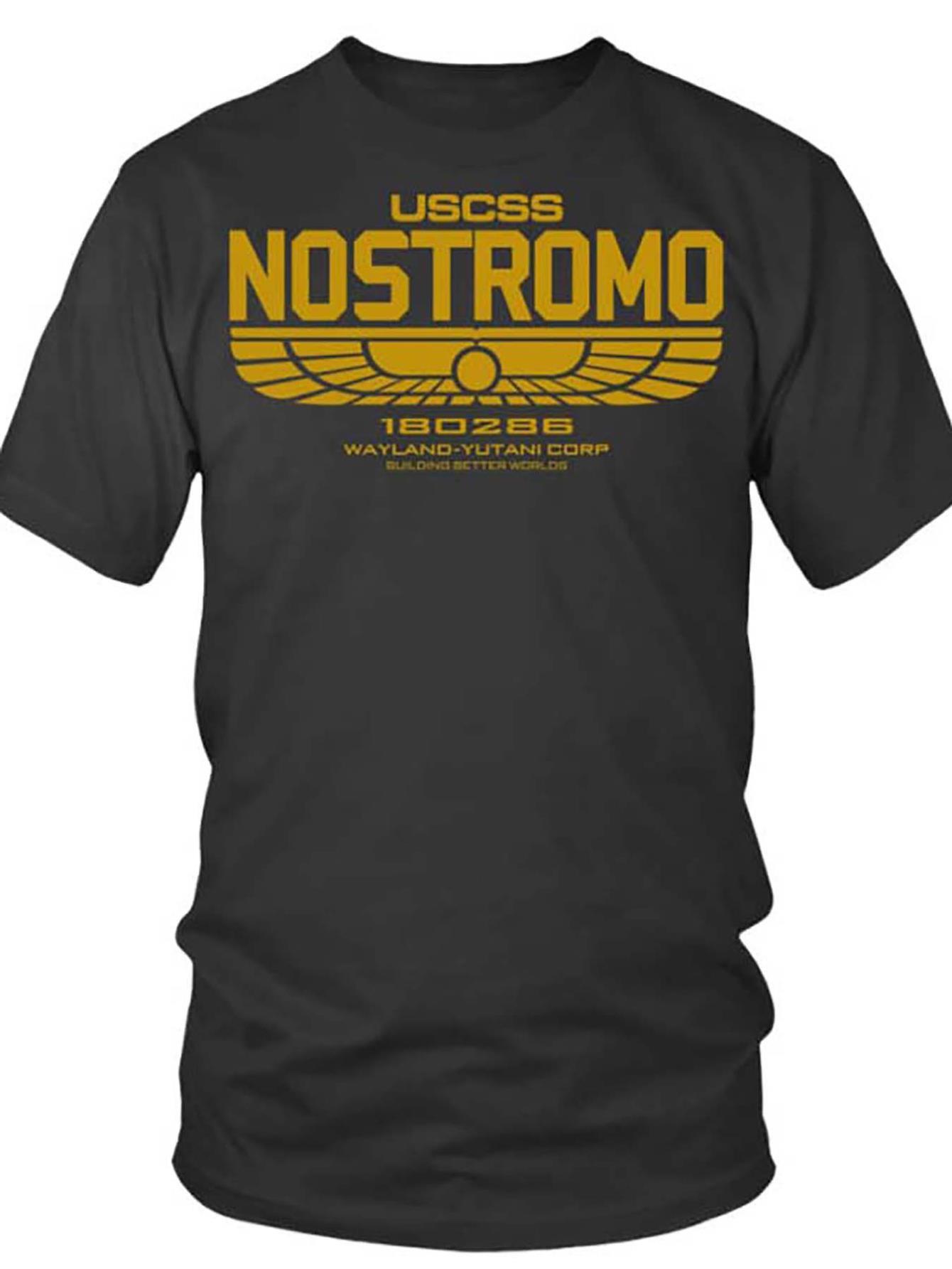 thumbnail image 2 of Alien Nostromo funny Men’s Short Sleeve Graphic T-shirt Collection black Tee For Adult, Men, Women, Teen, Teenager, Adolescent,Youth, 2 of 7